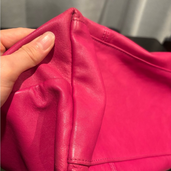 Authentic Longchamp Le Pliage Cuir Leather Zip Tote medium Shoulder Bag - Picture 10 of 16